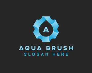 Aqua Gear Water Drop logo design