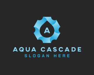 Aqua Gear Water Drop logo design