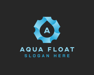 Aqua Gear Water Drop logo design