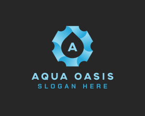 Aqua Gear Water Drop logo design