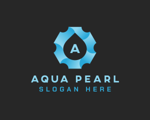 Aqua Gear Water Drop logo design