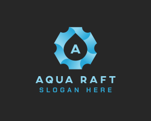 Aqua Gear Water Drop logo design