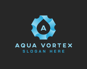 Aqua Gear Water Drop logo design