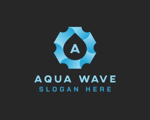 Aqua Gear Water Drop logo design
