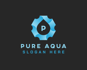 Aqua Gear Water Drop logo design