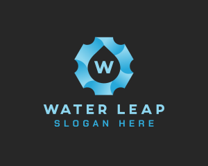 Aqua Gear Water Drop logo design