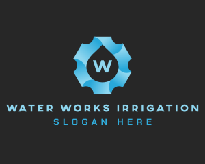 Aqua Gear Water Drop logo design