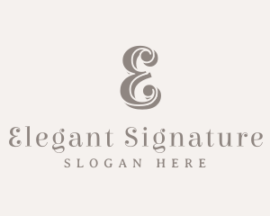 Elegant Cursive Business logo design