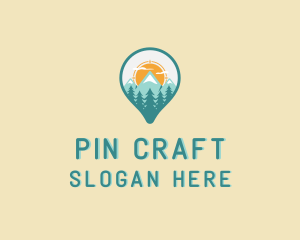 Location Pin Tourism logo design