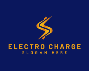 Electric Plug Bolt logo design