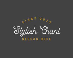 Stylish Cursive Fashion logo design