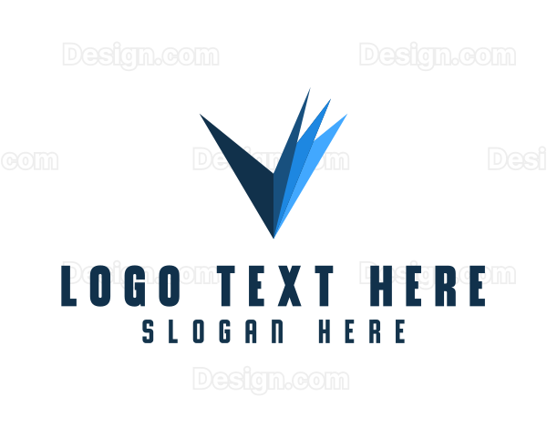 Professional Business Letter V Logo