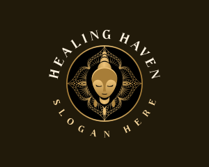 Buddha Spiritual Healing logo design