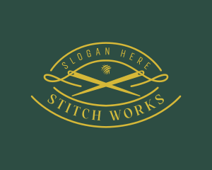 Needle Stitching Tailor logo design