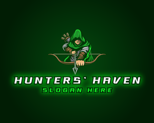 Hooded Archer Hunter logo design