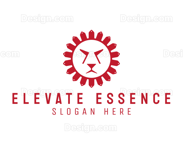 Creative Fierce Sun Lion Logo