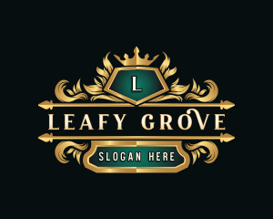 Luxury Crown Crest logo design