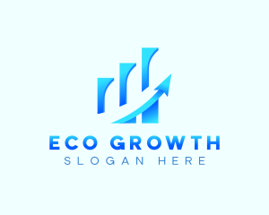 Growth Arrow Report logo design