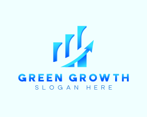 Growth Arrow Report logo design