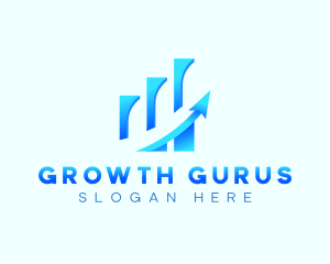 Growth Arrow Report logo design