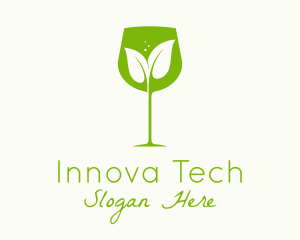 Leaf Wine Glass logo