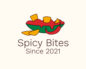 Spicy Tortilla Chips logo design