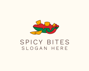 Spicy Tortilla Chips logo design