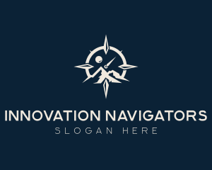 Mountain Compass Exploration logo design