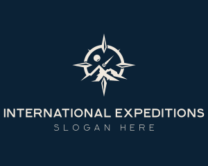 Mountain Compass Exploration logo design