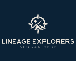 Mountain Compass Exploration logo design