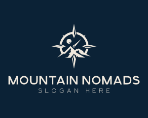 Mountain Compass Exploration logo design