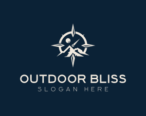 Mountain Compass Exploration logo design