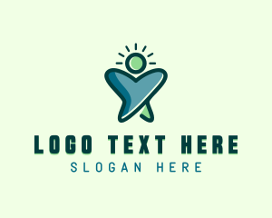 Tooth Dental Human logo