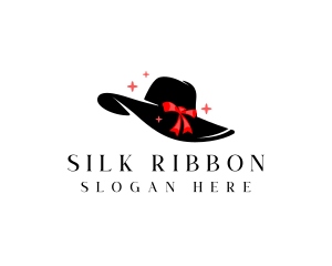 Fashion Ribbon Hat  logo design