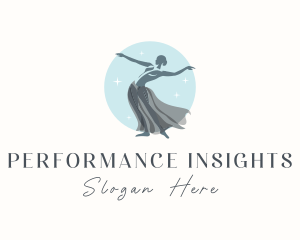 Dancing Performer Lady logo