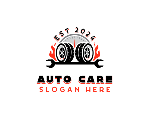 Auto Tire Maintenance logo design