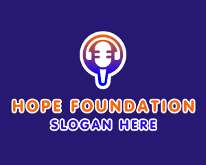Microphone Headphone Podcast logo