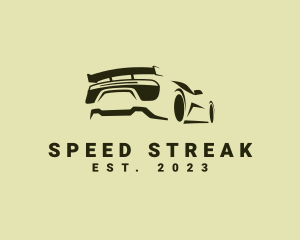  Sports Car Speed Racing logo design