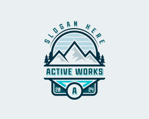 Summit Mountain Hiking logo design