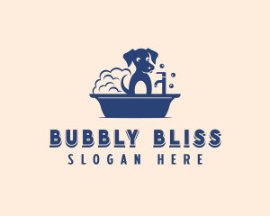 Puppy Bath Grooming logo design