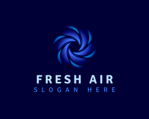 Air Cooling Ventilation logo design