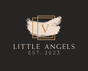 Luxury Paint Letter V logo