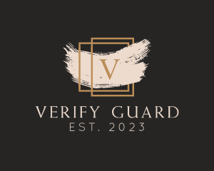 Luxury Paint Letter V logo design