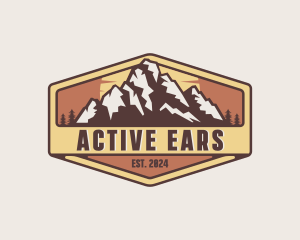 Outdoor Mountain Trekking logo design