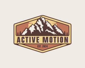 Outdoor Mountain Trekking logo design