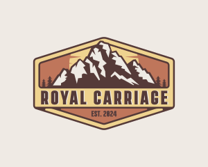 Outdoor Mountain Trekking logo design