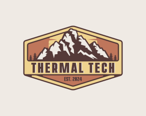 Outdoor Mountain Trekking logo design