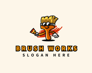 Paint Brush Tool logo design