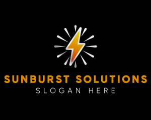 Lightning Sunburst Energy logo