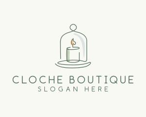 Candle Cloche Decor logo design